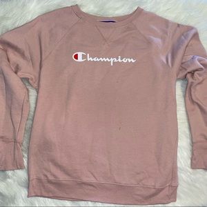 🆕 Champion Pink Crewneck sweat shirt Size L